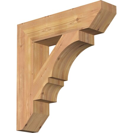 Ekena Millwork Balboa Slat Smooth Bracket, Western Red Cedar, 5 1/2"W x 26"D x 26"H BKT06X26X26BOA06SWR